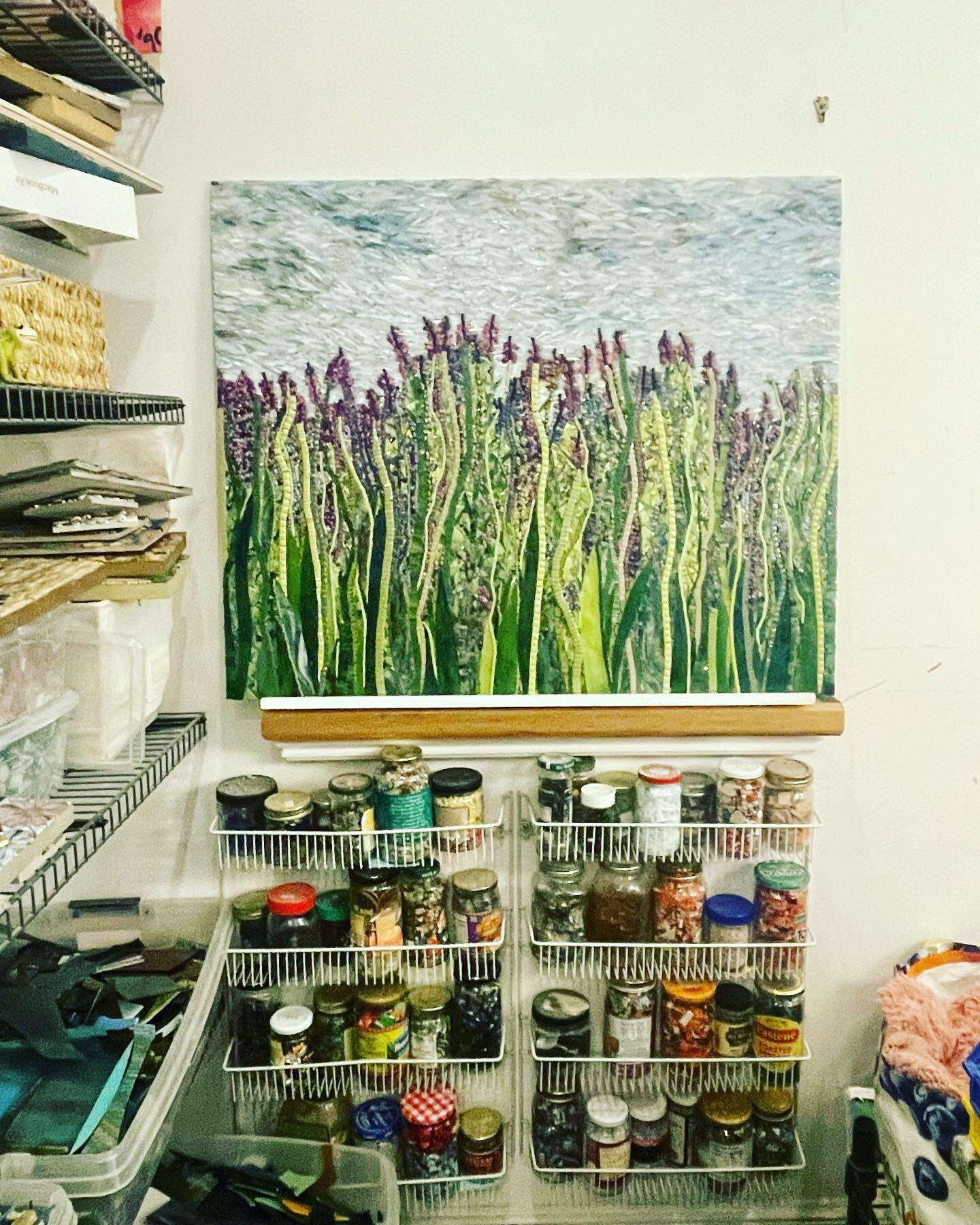 Preview of the incredible custom mosaic glass kitchen backsplash chosen by my clients to make their kitchen unique&mdash; designed by the talented Ariel Shoemaker of AFS mosaics.  #mosaicart #custombacksplash