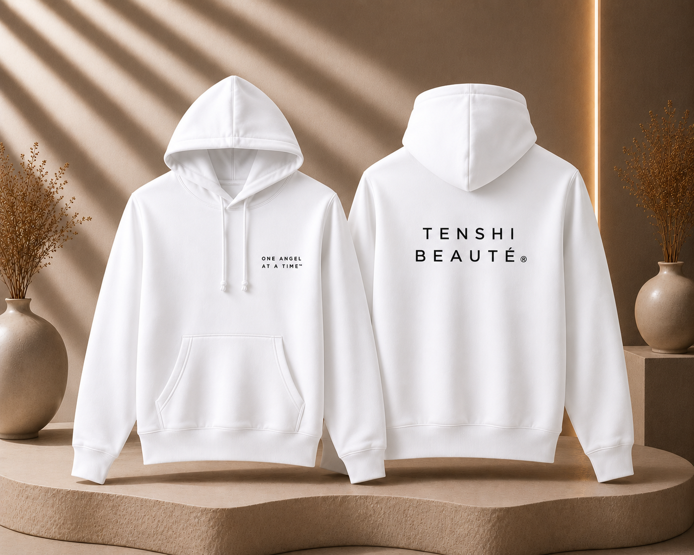 Tenshi Beauté® One Angel at a Time French Terry Hoodie