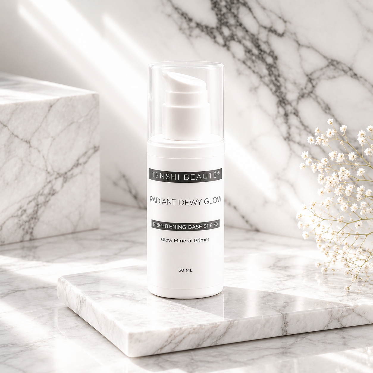Tenshi Beauté® Dewy Skin Glow Mineral Brightening Primer SPF 30 Protectant 50 ML