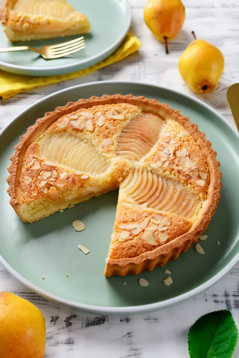 House-made Poire amandine pie