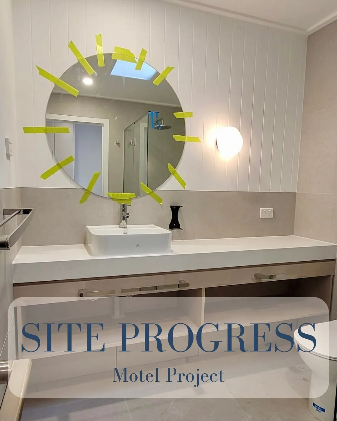 Exciting progress on our Peninsula motel project! 🐚 This one’s been a bit different for us, but such a rewarding challenge. Collaborating with the hotel owners and managers to understand how the spaces work for both guests and staff has been f