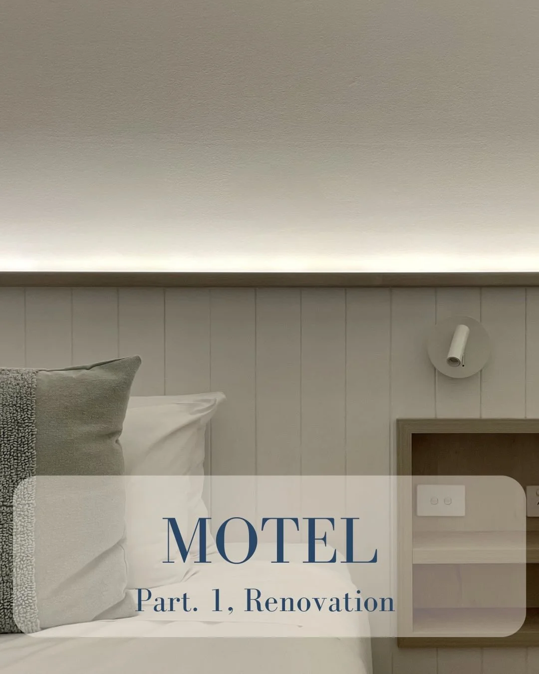 First 8 rooms complete ✔️
Next 8 underway from today.
This beachside motel transformation is all about creating spaces that feel effortless and relaxed. The brief called for airy, summery interiors with a soft coastal palette and neutral tones that r