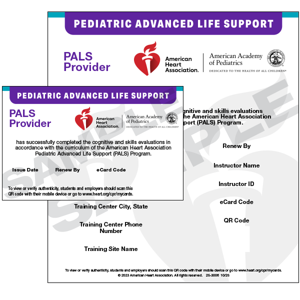 PALS Provider E-Card