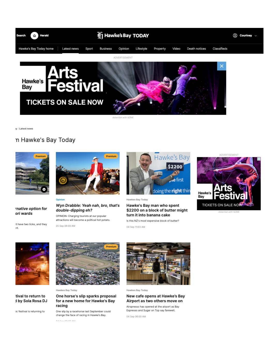 Paid advertising, NZ Herald online