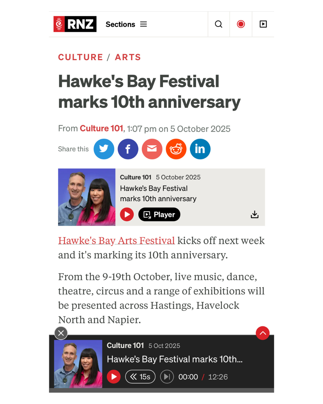 Radio interview - thought leadership, RNZ