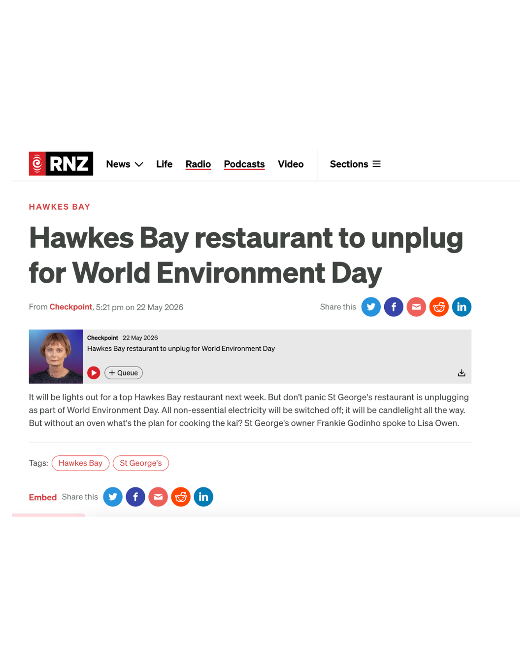 RNZ media coverage