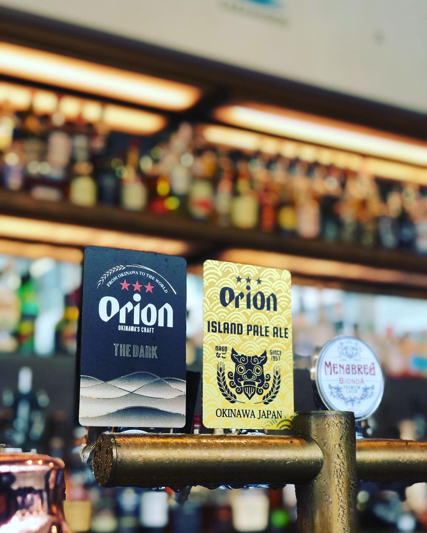 Orion Dark &amp; Island Pale Ale is available @matteodowntown 🍻
#aebeerimports #aandebeerimports #draftbeer #draftbeersystem #tapbeersystems #tapbeerspecialist #japanesebeer #beerlover #europeanbeer #menabrea #orion #orionbeer