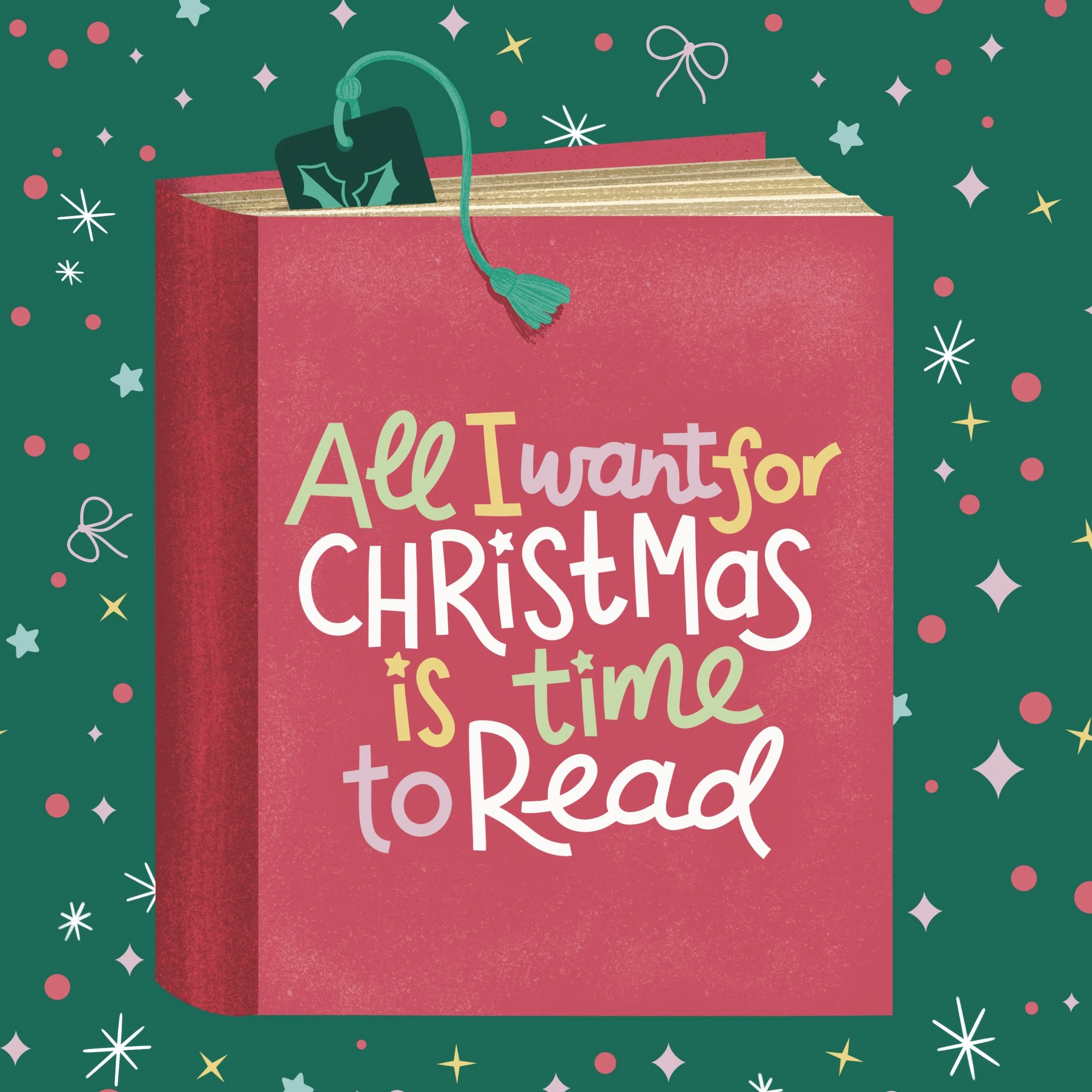 All I Want for Christmas is Time to Read, booklover gift