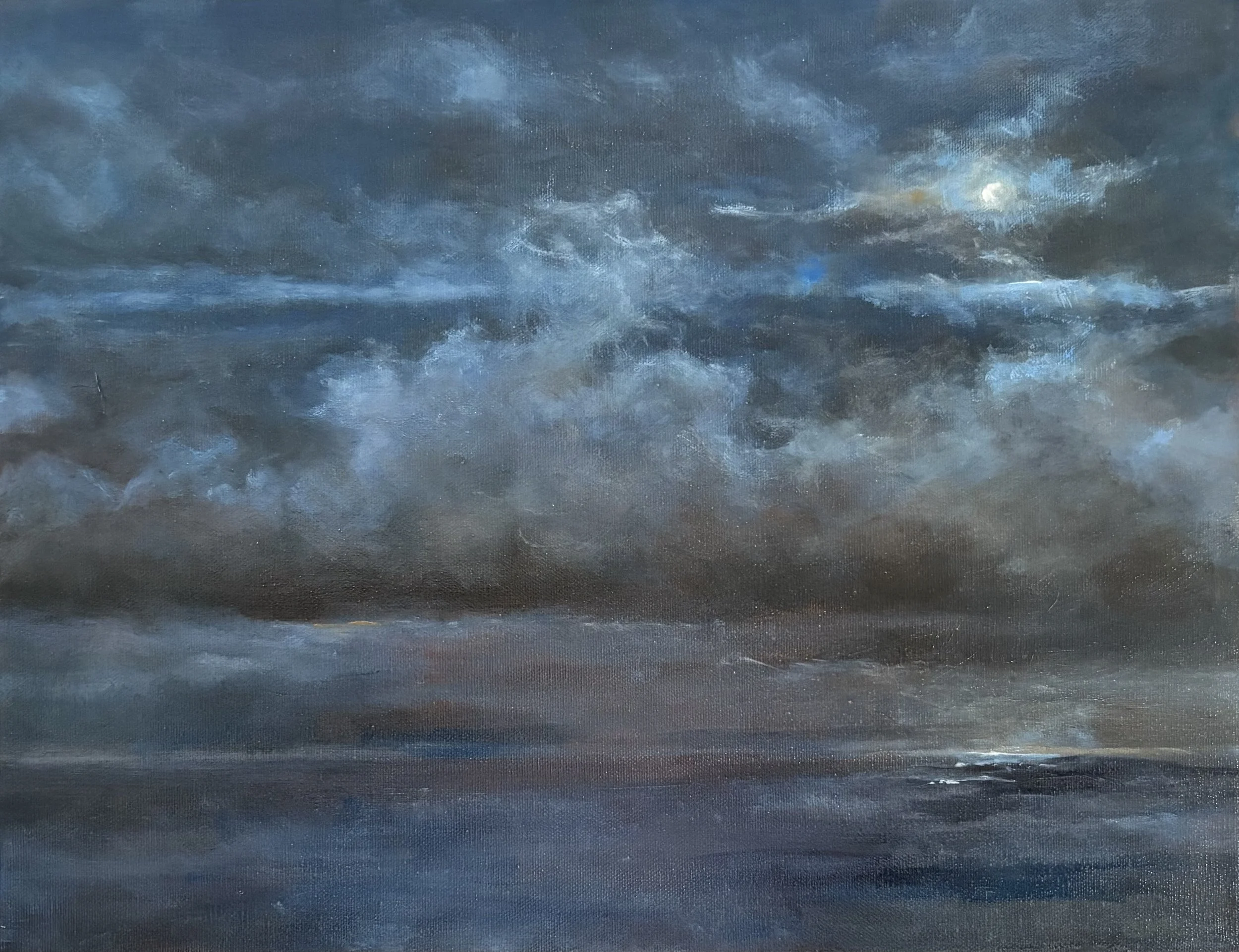 NIGHT'S EMBRACE | OIL | 12" X 16"