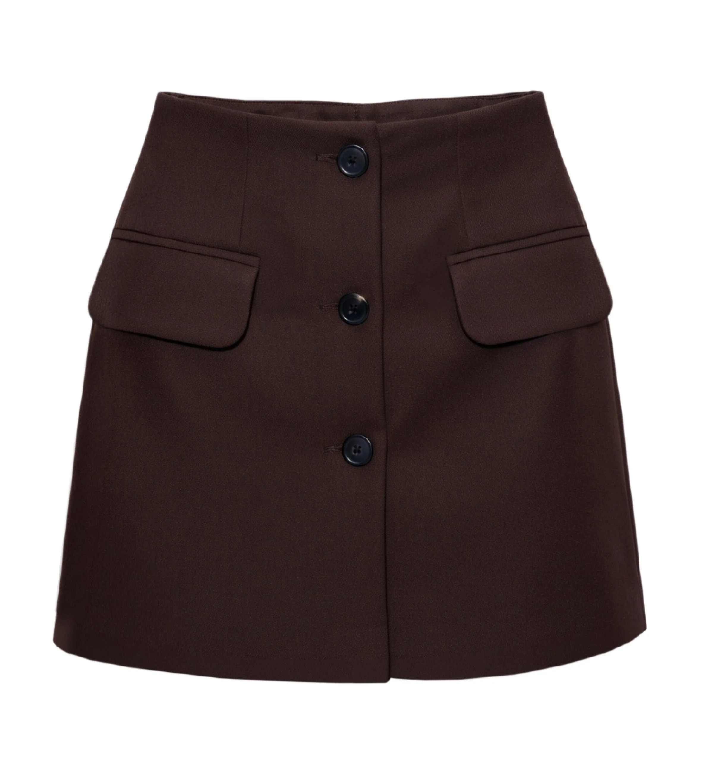 Buttoned Blazer Skirt in Tobacco