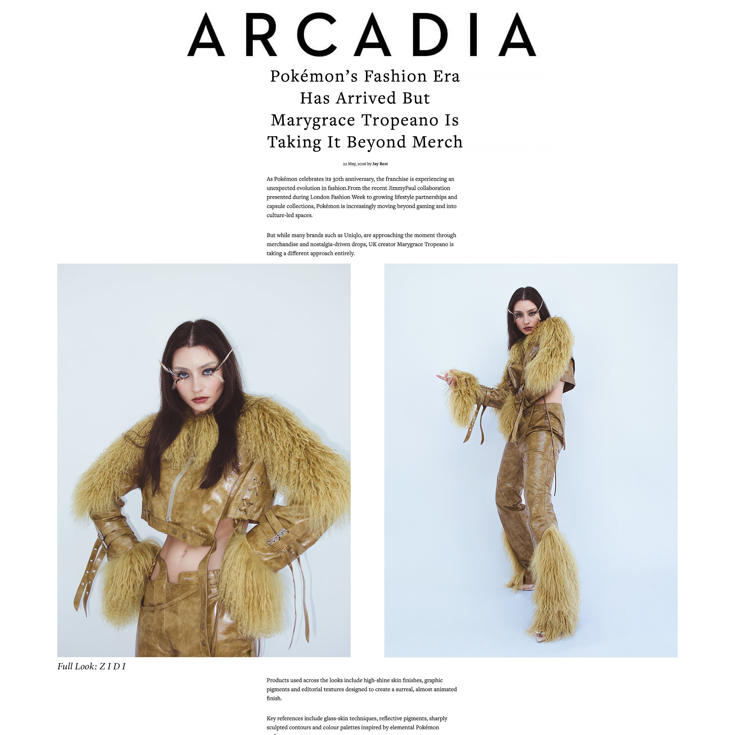 Editorial Feature in ARCADIA ONLINE - MAY 2026