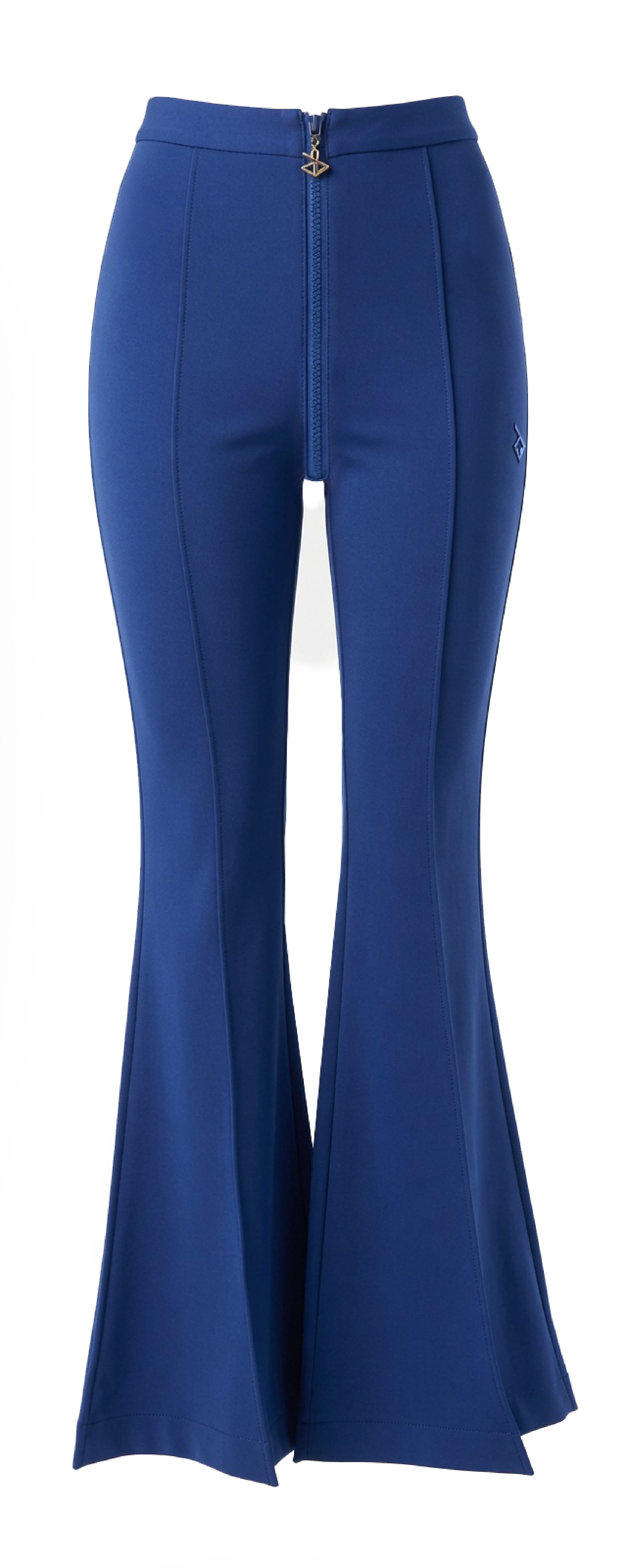 WorldWIdeWebbed Flared Trousers in Cobalt