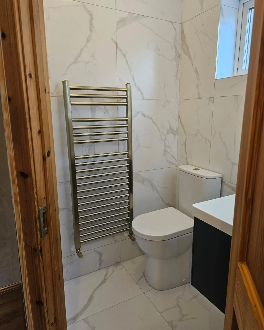 ✨ Just completed a stunning bathroom transformation! From luxurious fittings to elegant tiling, this space is now the ultimate retreat 🛁💎. At Creative Bathrooms &amp; Plumbing, we bring your vision to life. Ready to elevate your bathroom? Let&rsquo