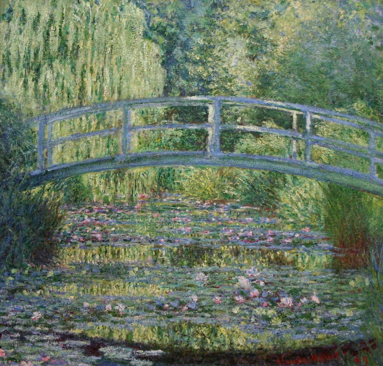 Le Bassin aux nymphéas, harmonie verte by Claude Monet