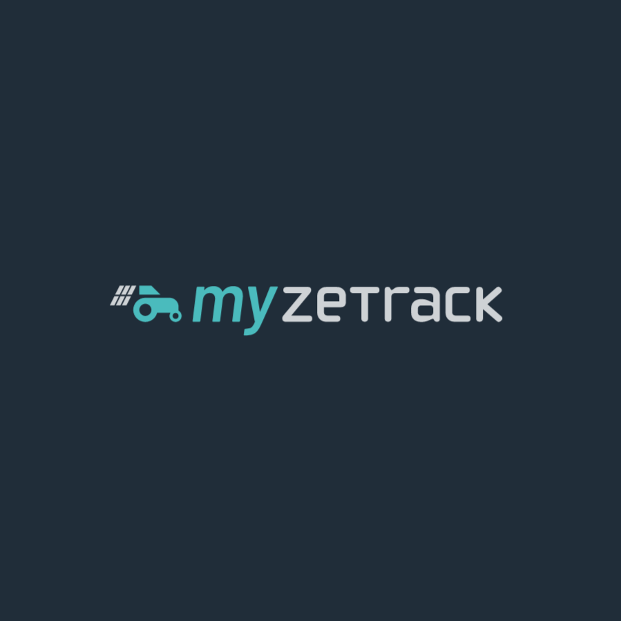 Logo de la app "My Zetrack" sobre fondo oscuro