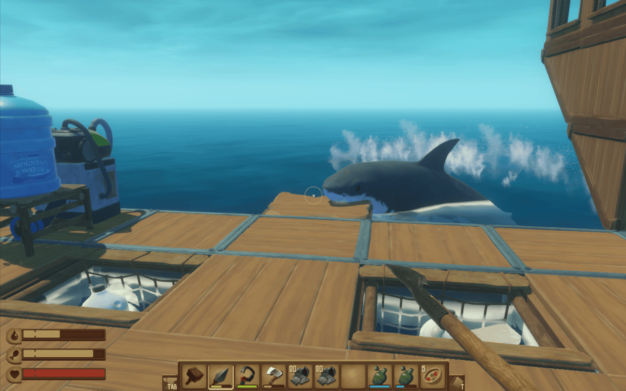 How Raft's shark feeds its survival game