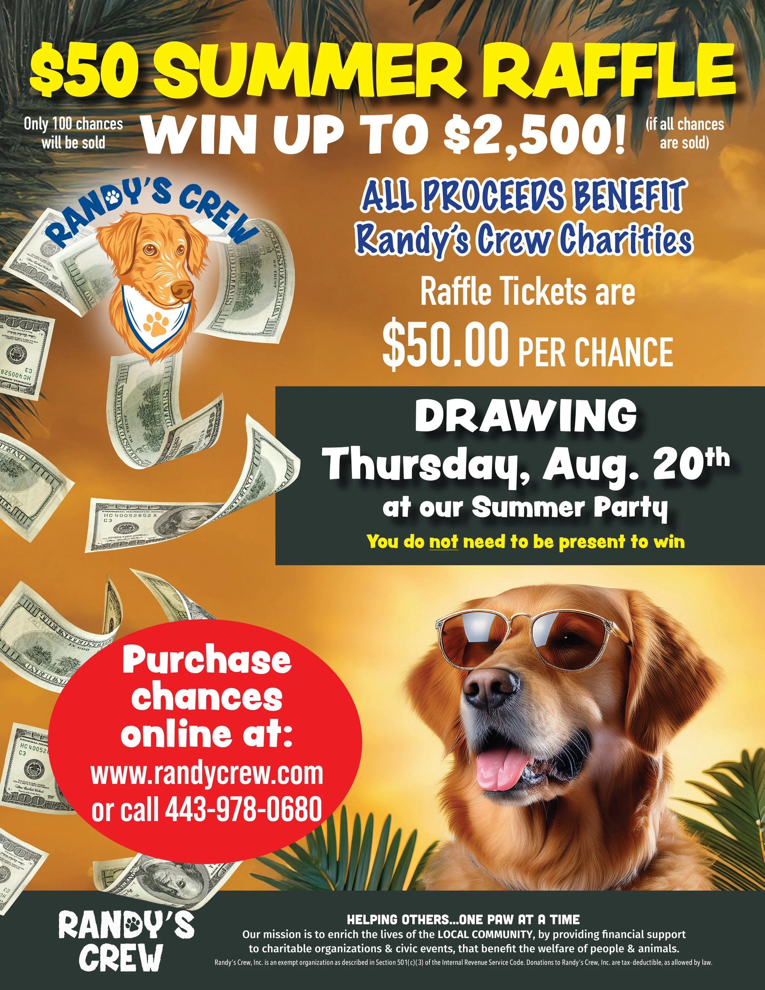 Chance to win $2,500!