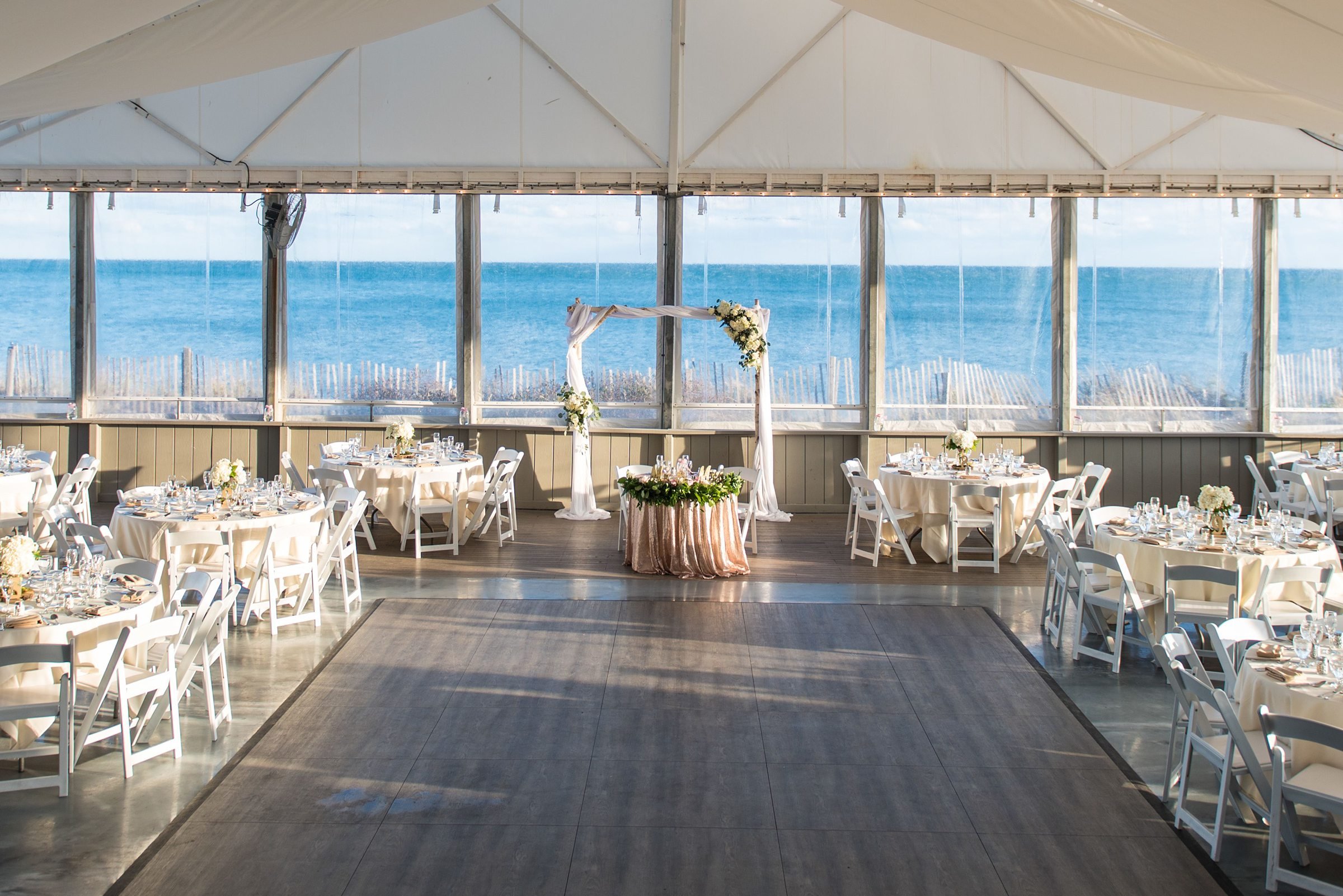 Popponesset Inn Beach Wedding Reception Decor
