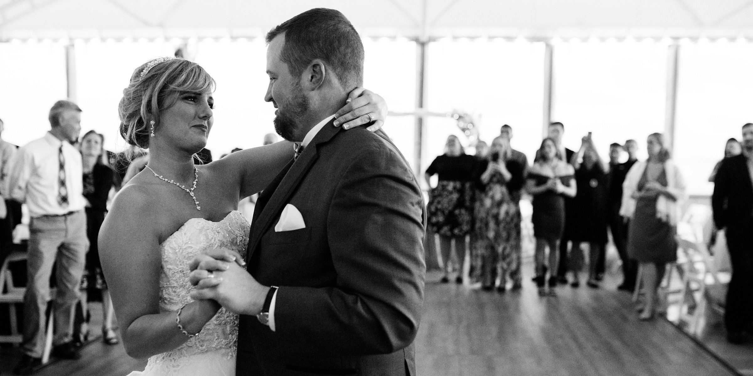 Popponesset Inn Beach Wedding Reception Bride and Groom First Dance