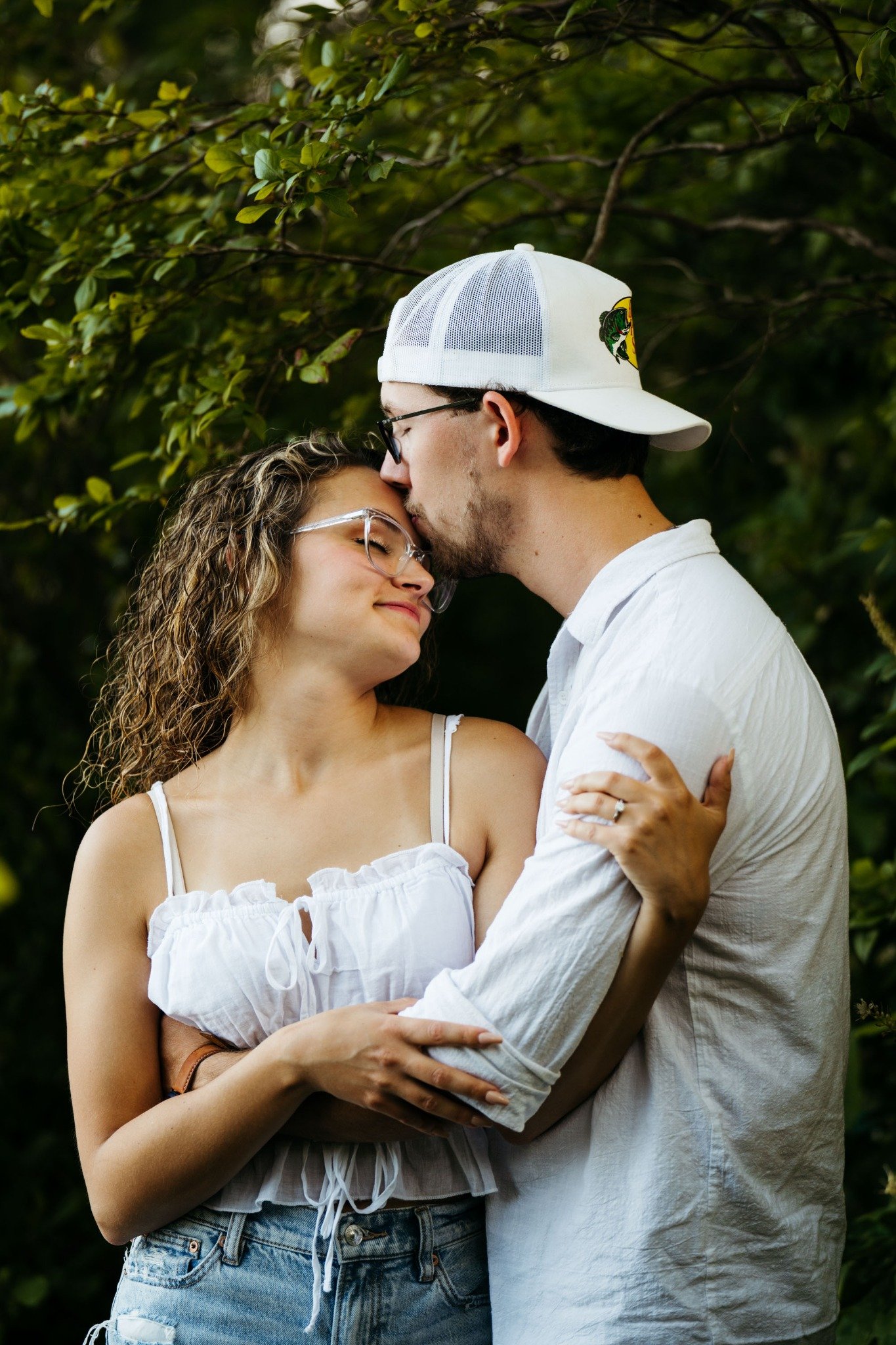 boston-engagement-photo-forest-couple-forehead-kiss-romantic-moment-002.jpg