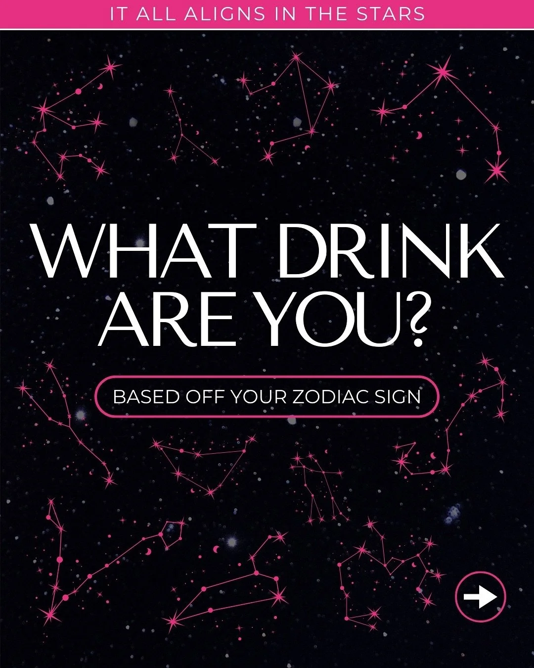 ✨Are you a fiery Aries, a smooth Taurus, or a witty Gemini? 🍸✨

The stars are spilling secrets&hellip; and drinks. Which cocktail matches your zodiac sign? 🌙