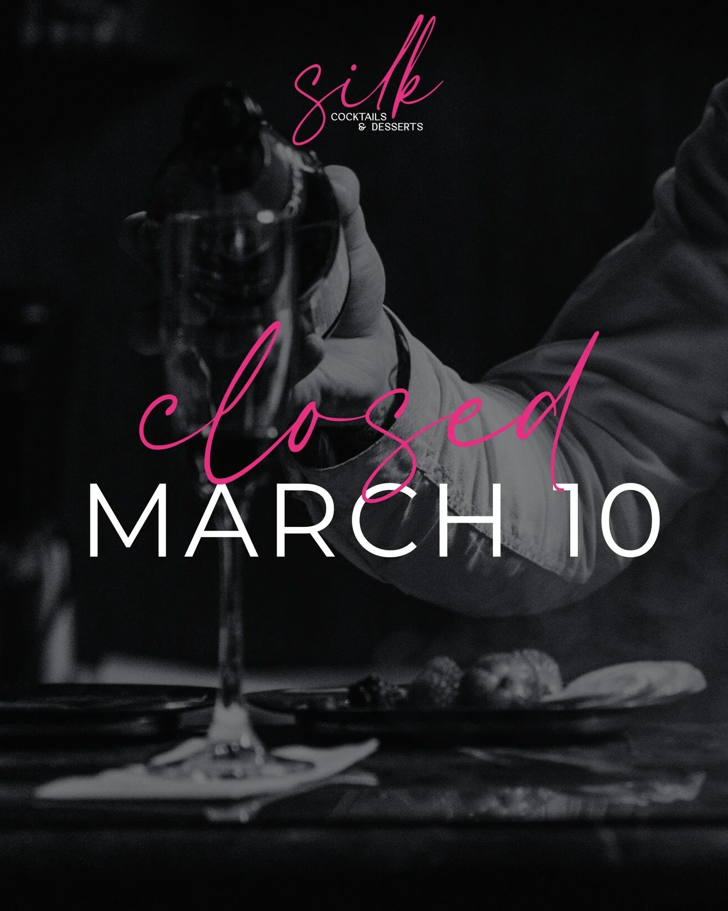 Closed March 10 ✨

The management team is heading to the @newyorkrestaurantshow in Manhattan because the only way to keep bringing you the best&hellip; is to stay ahead of it.

We&rsquo;ll be tasting, learning, and plotting what&rsquo;s next for Silk