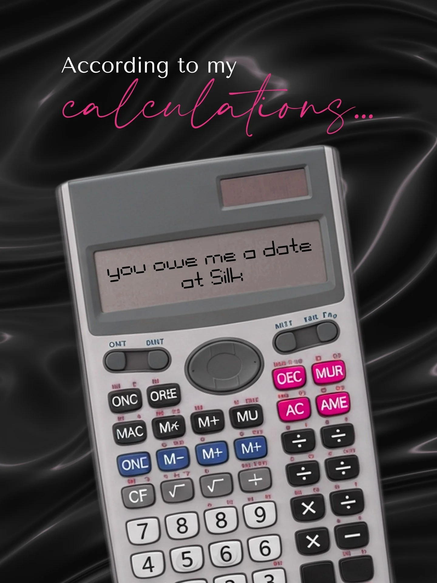 According to our calculations, you need to try our new April specials 🤩

Available while supplies last we have three new items for your tasting:

🍸 It&rsquo;s Complicated: Tequila &bull; Whiskey &bull; Honey Syrup &bull; Lemon &bull; Whites
🍽️ Swe