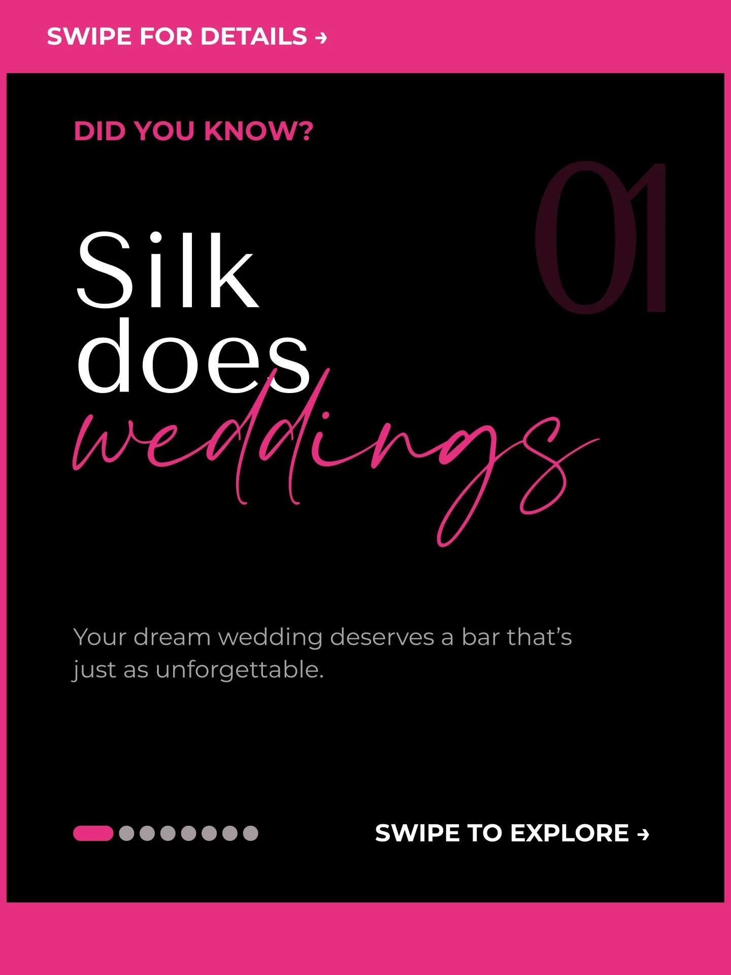 pov: you just found your wedding venue and your open bar in the same place 🥂

complete our event request at the link in our bio to inquire 💗

#silkutica #weddingvenue #venue #cocktailbar #desserts