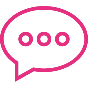 A pink message bubble icon above the Silk Utica customer reviews section, featuring 5-star Google reviews of this Utica, NY cocktail and dessert bar.