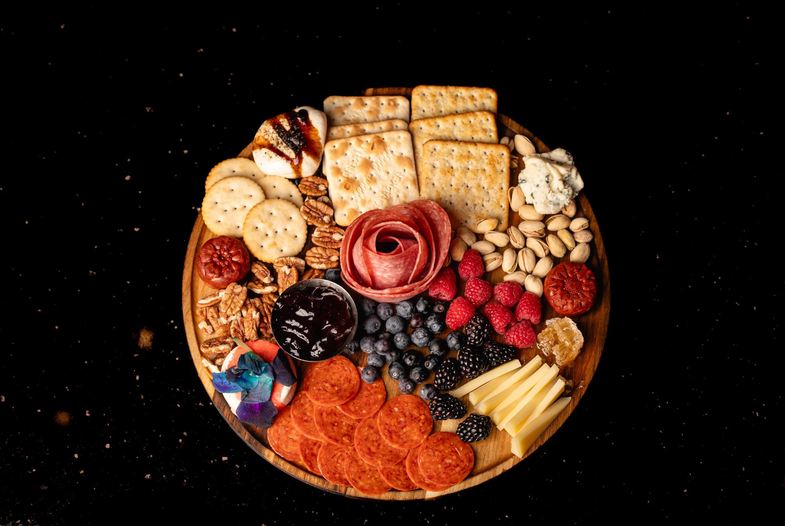 Charcuterie board small plate at Silk cocktail bar small plates and dessert destination in Utica NY