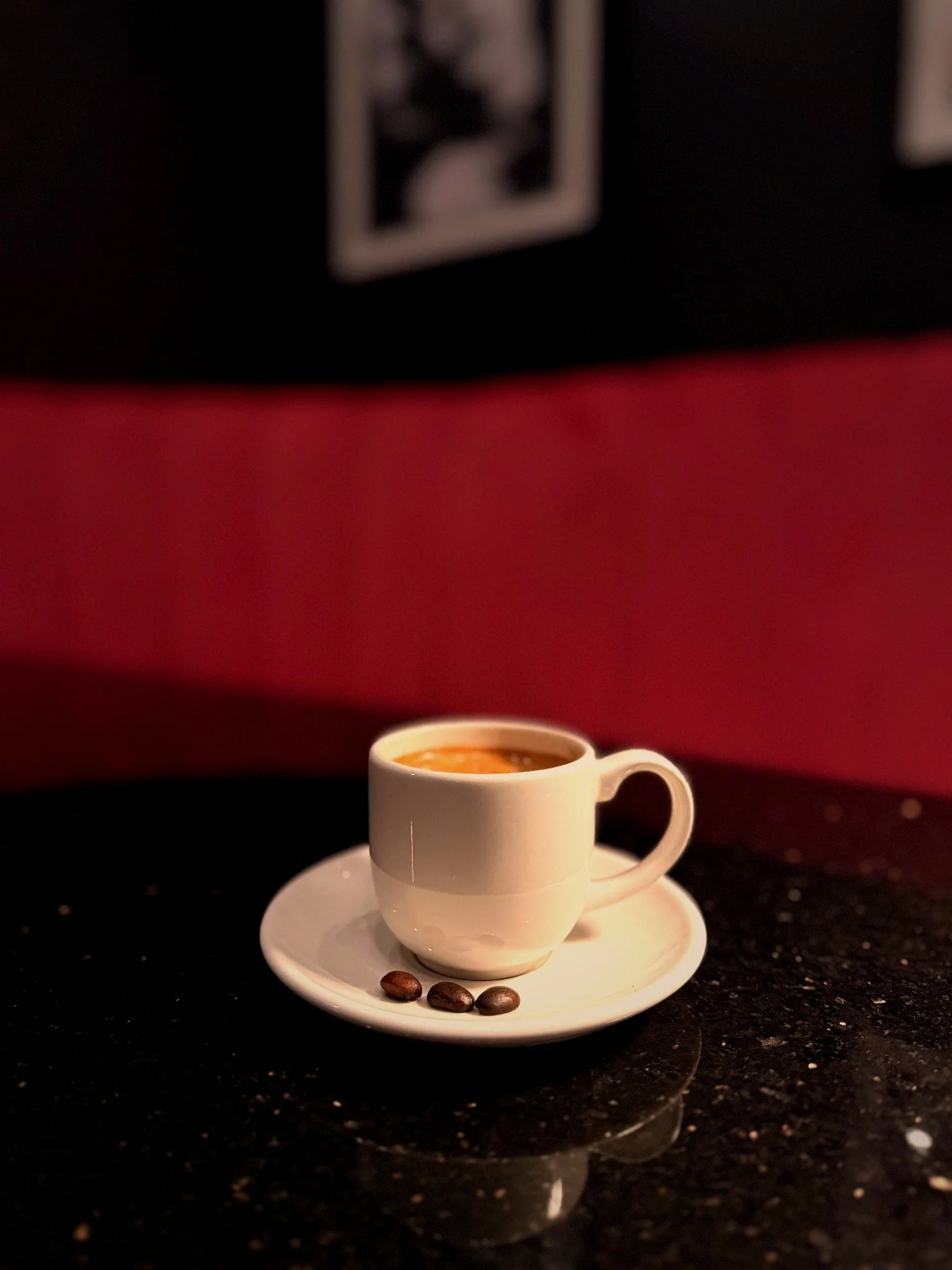 Espresso coffee at Silk cocktail bar small plates and dessert destination in Utica NY