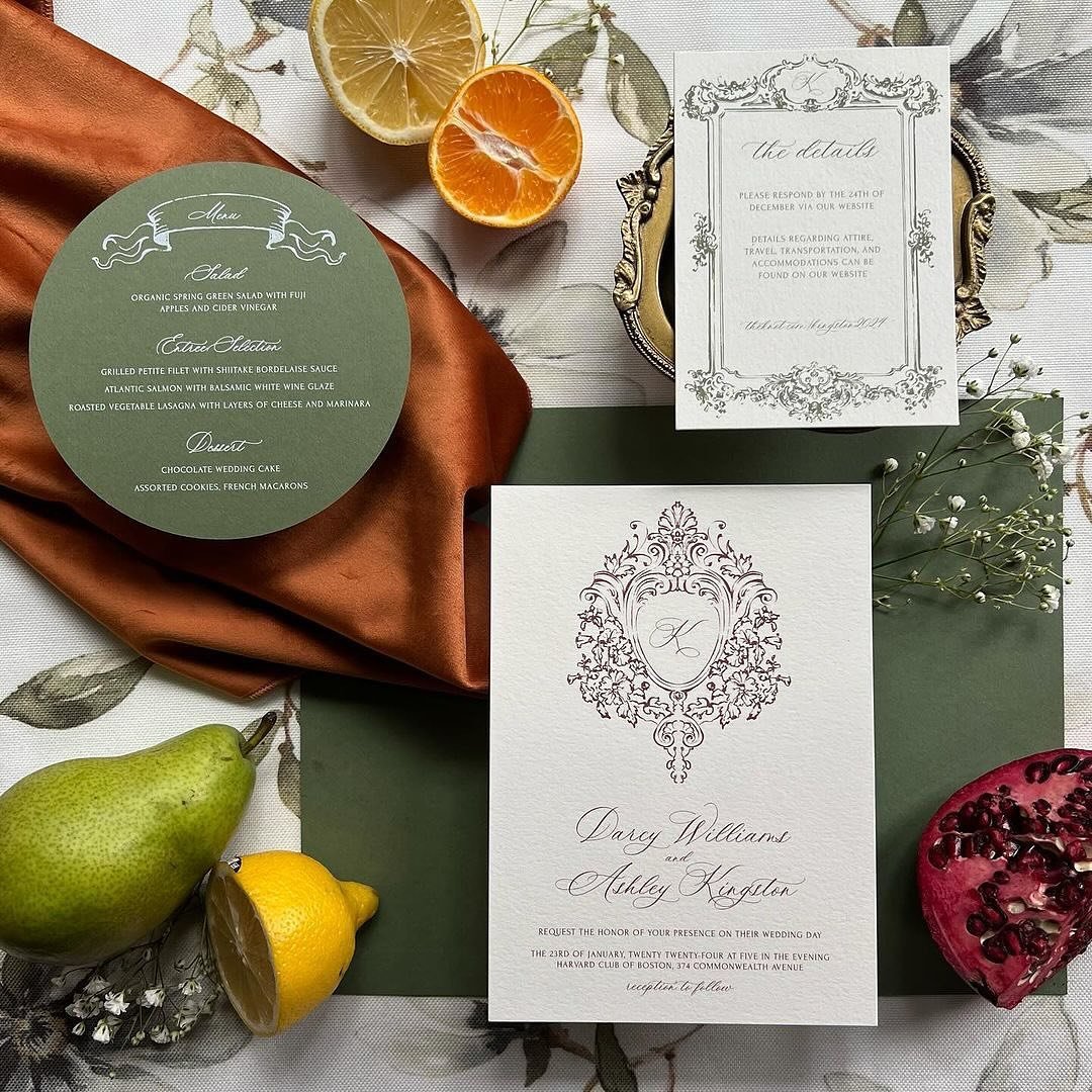 @hemlockridgedesigns said it best-

&ldquo;What&rsquo;s one way to give your wedding a super high end feel? Consistent branding across all of your stationery and signage! Starting from your invitations, through to your wedding day seating chart, menu