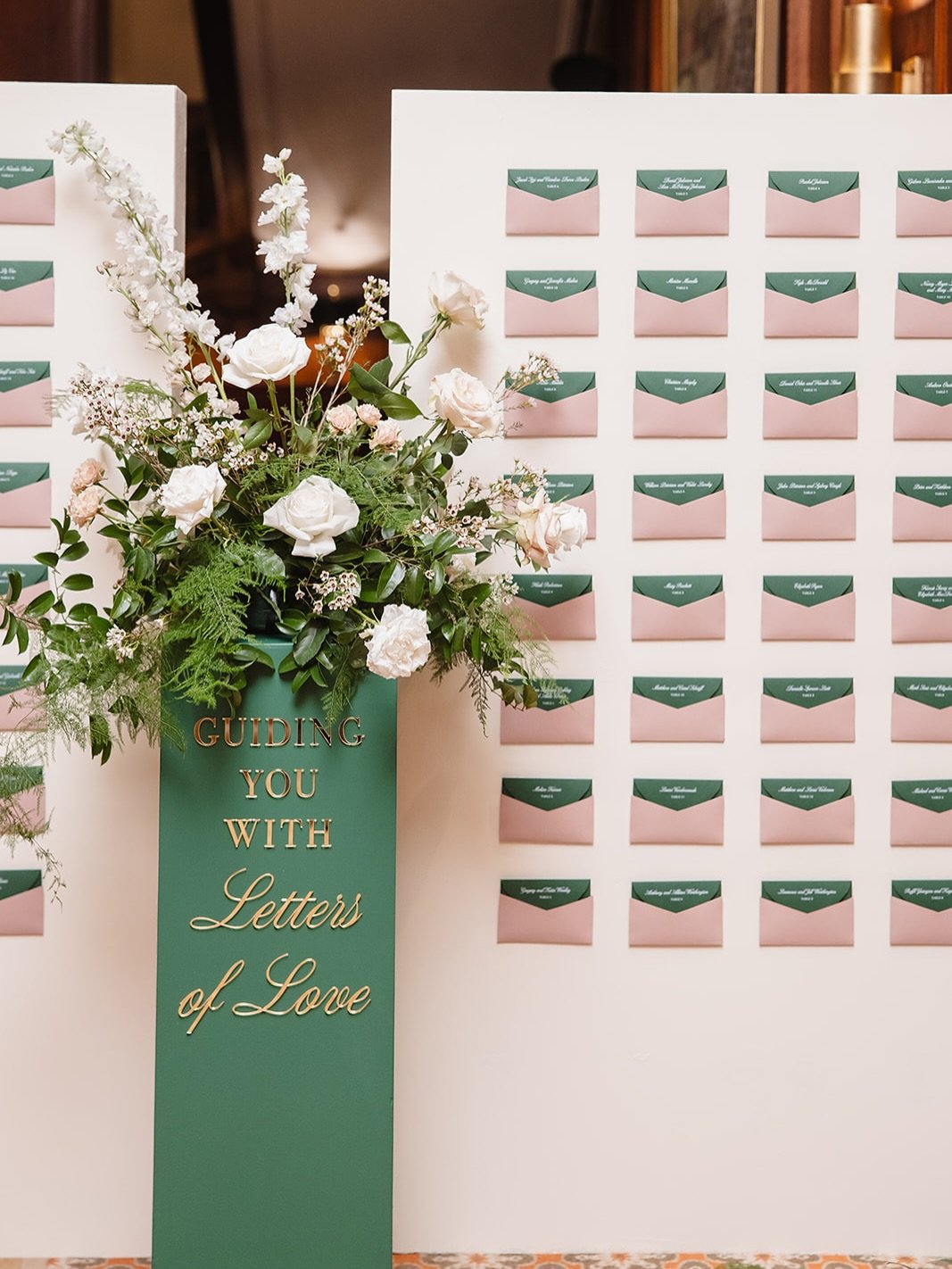 ✨Guiding you with letters of love✨

A table assignment that doubled as a statement piece.

More than guiding guests to their seats, it became part of the overall aesthetic&mdash;proof that functional details can still make a major design impact. One 