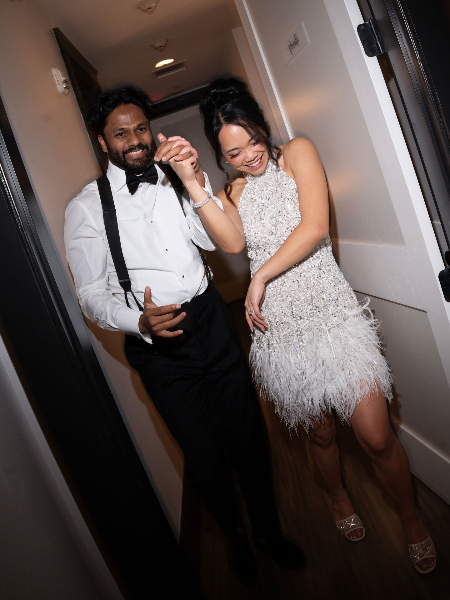 Weekend mode: ON 🤍

There&rsquo;s something magical about the moment the timeline loosens, the outfit changes, and the couple steps back onto the dance floor&mdash;feathers flying, tinis spilling, sequins catching the light just right. Honestly hypi