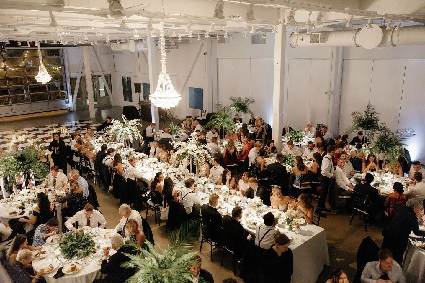 A little throw back never hurt no one. TBT to D&amp;M&rsquo;s wedding at @artists.for.humanity ✨✨

Venue @afhboston 
Photographer @danaguirrephoto 
Catering @gourmetcaterersboston 
Rentals @peakeventservices 
Lighting @designlightco 
Entertainment @6