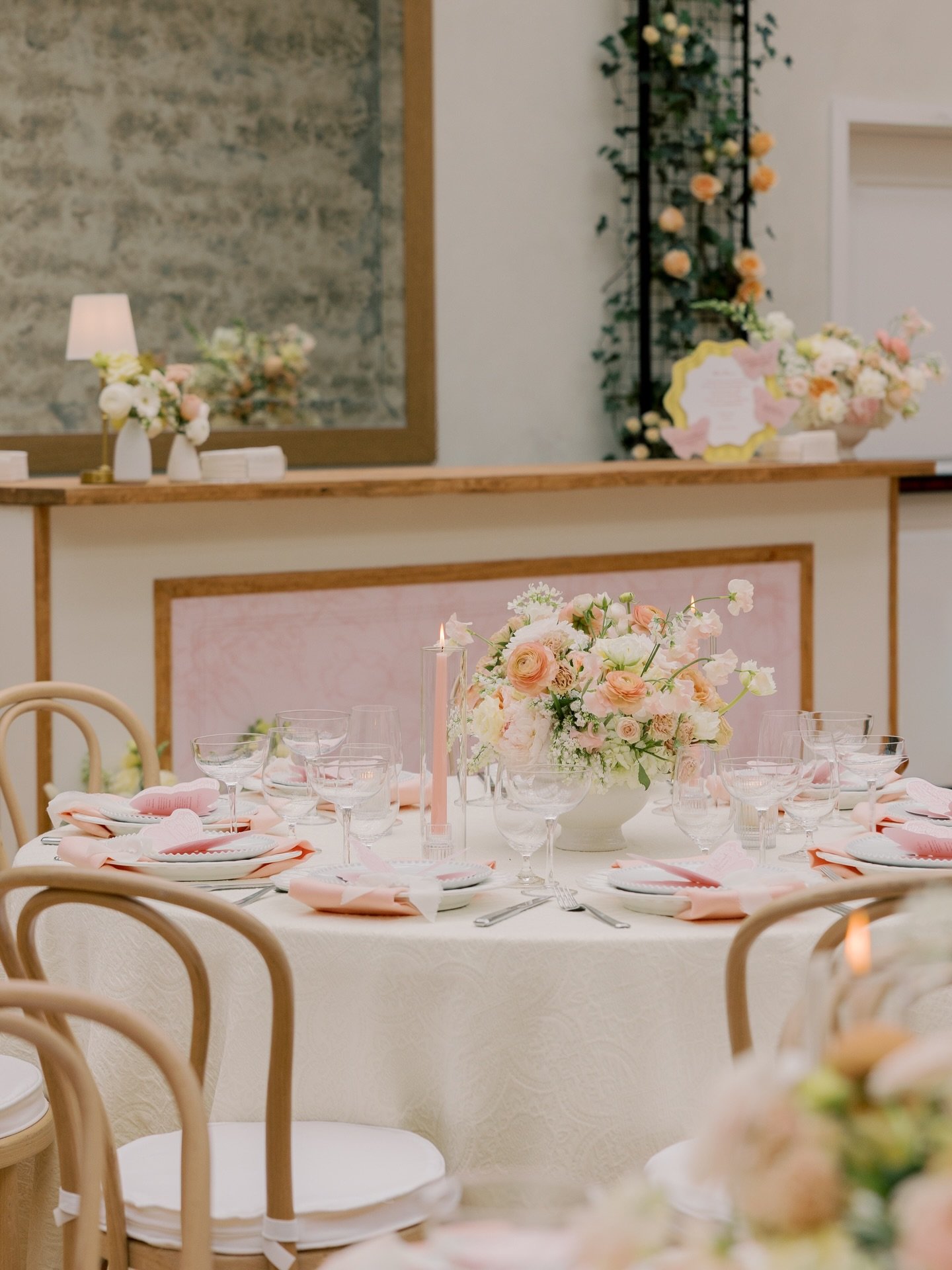 Fresh, flirty, and joyful as hell. 
 The perfect contrast to the cold, overcast day&mdash;guests stepped in to Jenn&rsquo;s Bridal shower and were instantly wrapped in warmth and spring time energy. 
 Romantic, feminine, and a little whimsical&mdash;