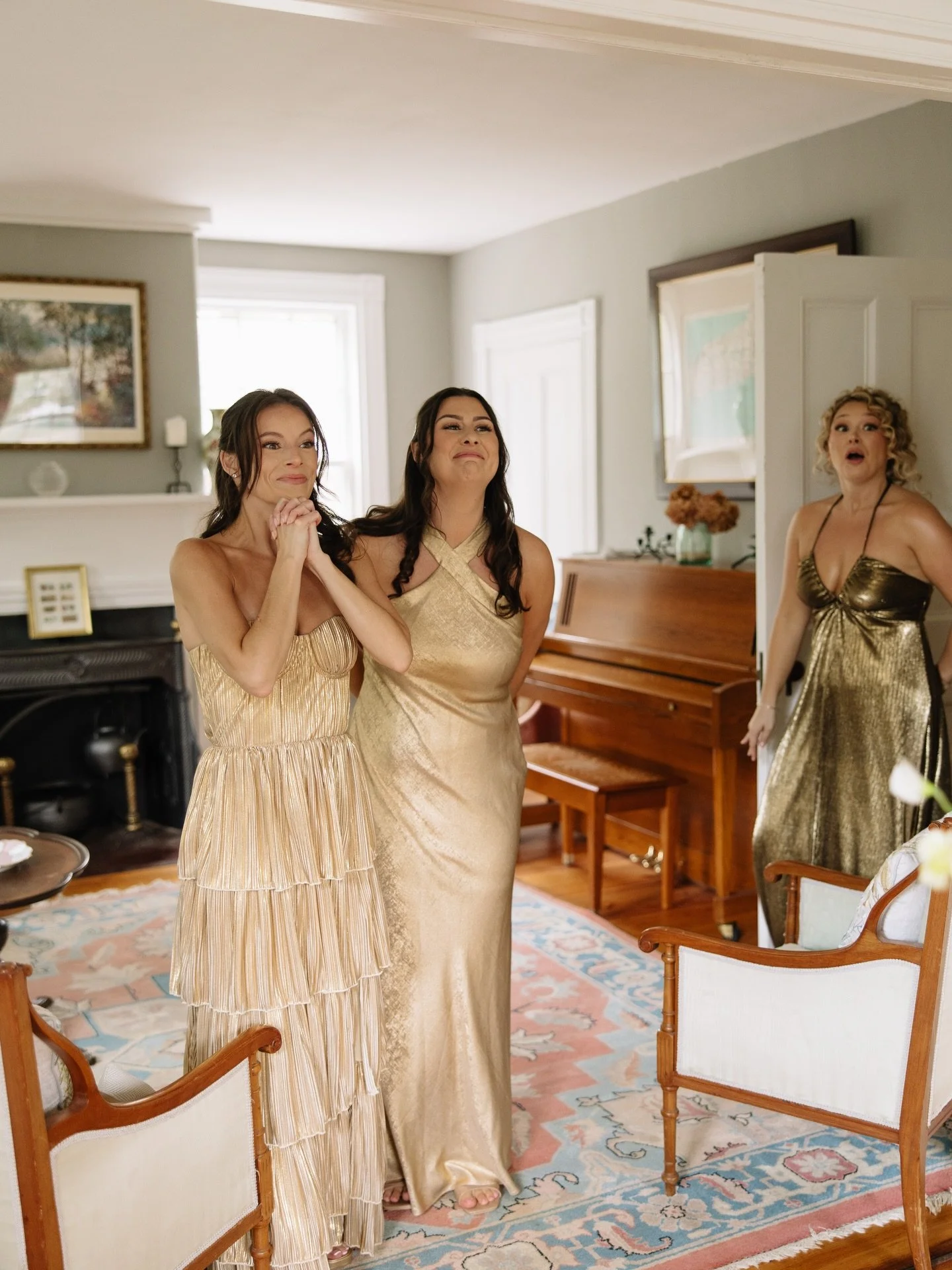 The softest, happiest kind of love &mdash; your girls watching you step into forever. These photos just give me all the warm and fuzzy feelings- nothing better than sharing milestone moments with the friends who have been with you through it all. Pea