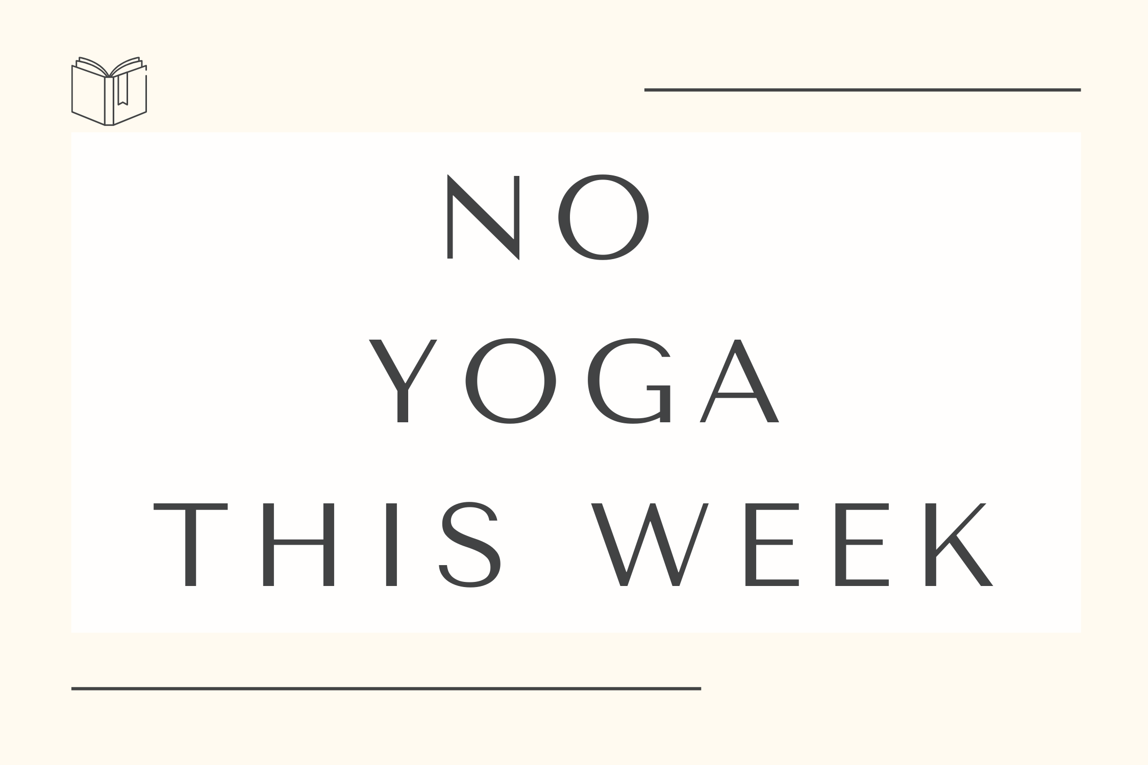 **No Yoga