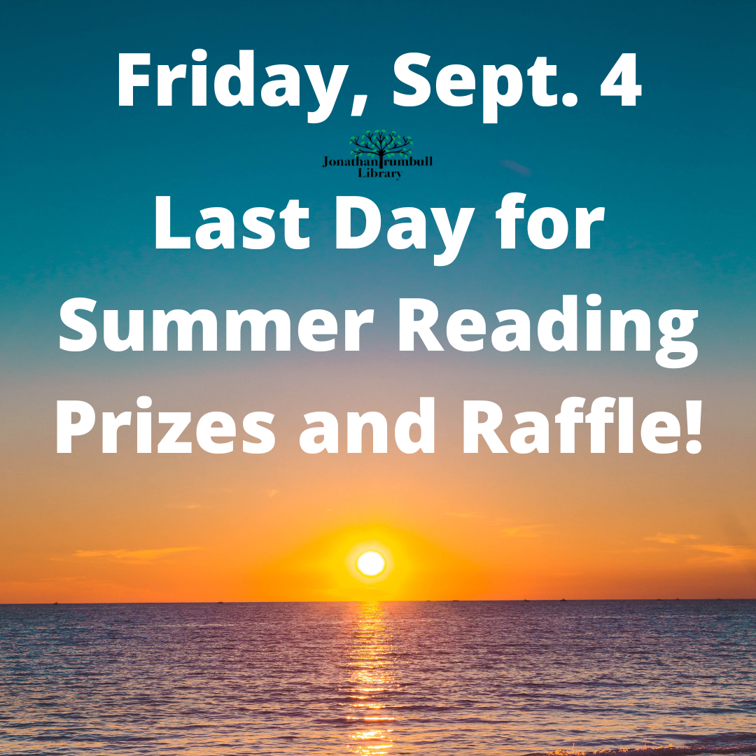 Sept.4 is the last day of Summer Reading at JTL