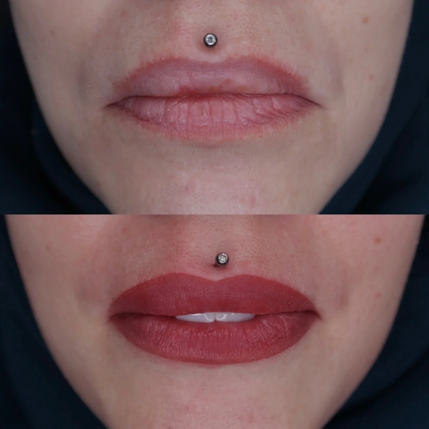 Maybe my new favourite pigment mix, gorgeous deep berry 🍇🔮🌺❤️ My client came in requesting a dark purple lip colour. While I love taking inspiration from makeup, true dark purple shades can&rsquo;t be safely or reliably tattooed into the lips. Ver