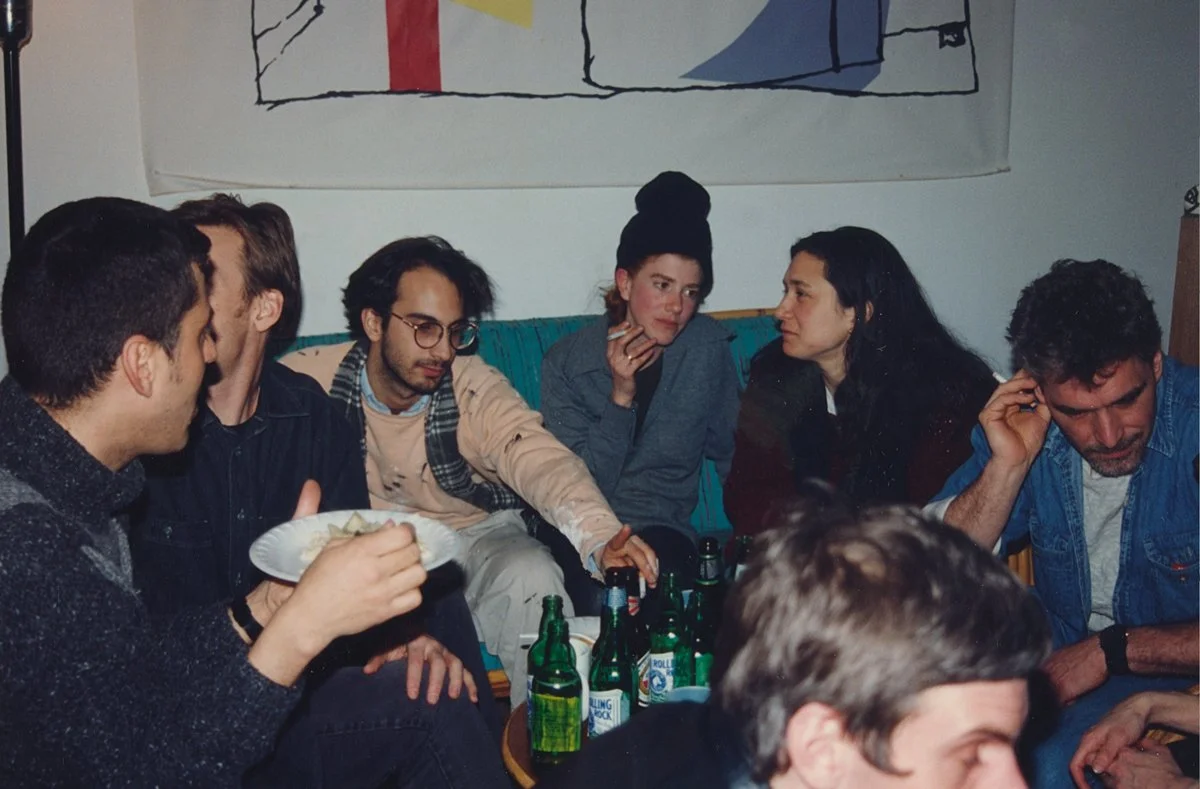 Guests at "Eating with Publicsfear" event in NoHo, NYC, on 1/15/94