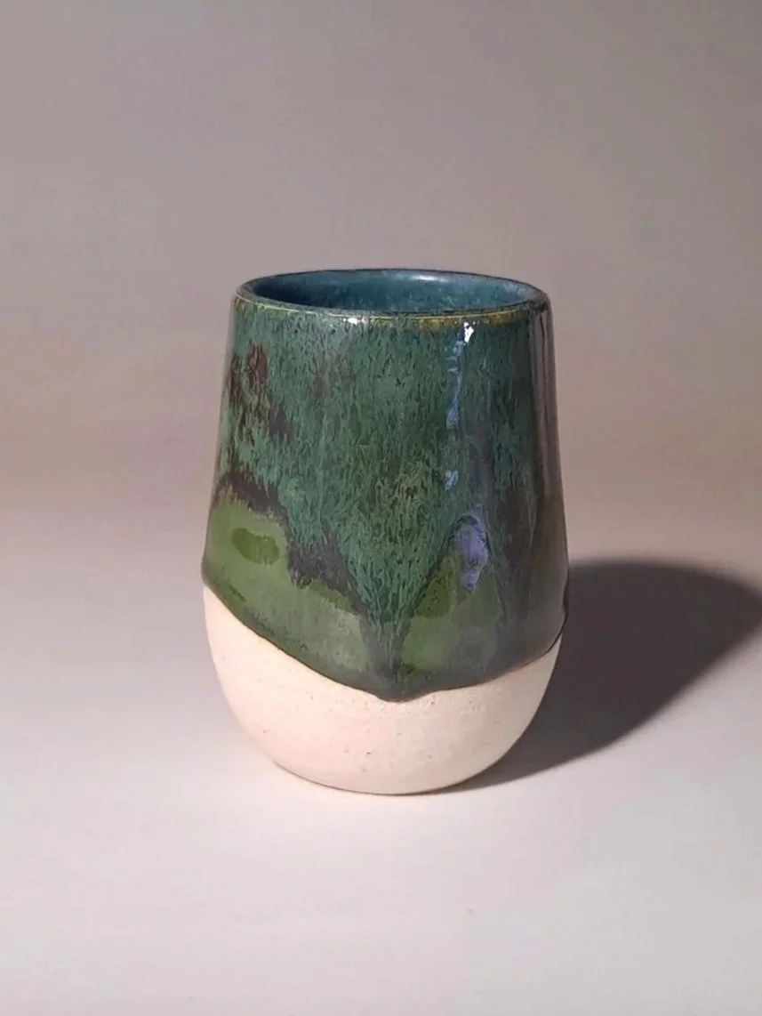 L1 x4 Amaco Seaweed; L2 x4 Speedball Teal Agate