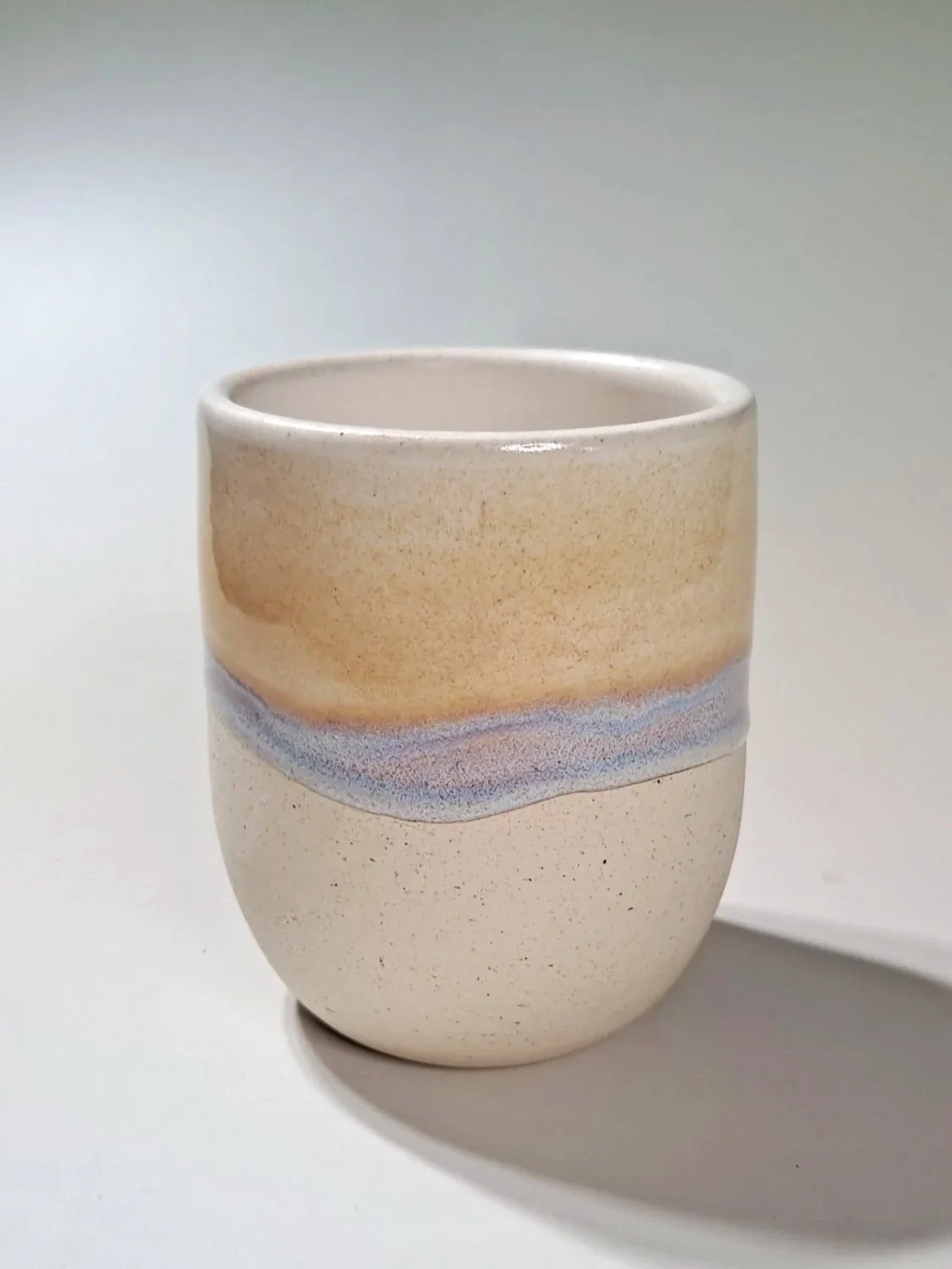 L1 x4 Amaco Moon River; L2 x4 Amaco Satin Matte White