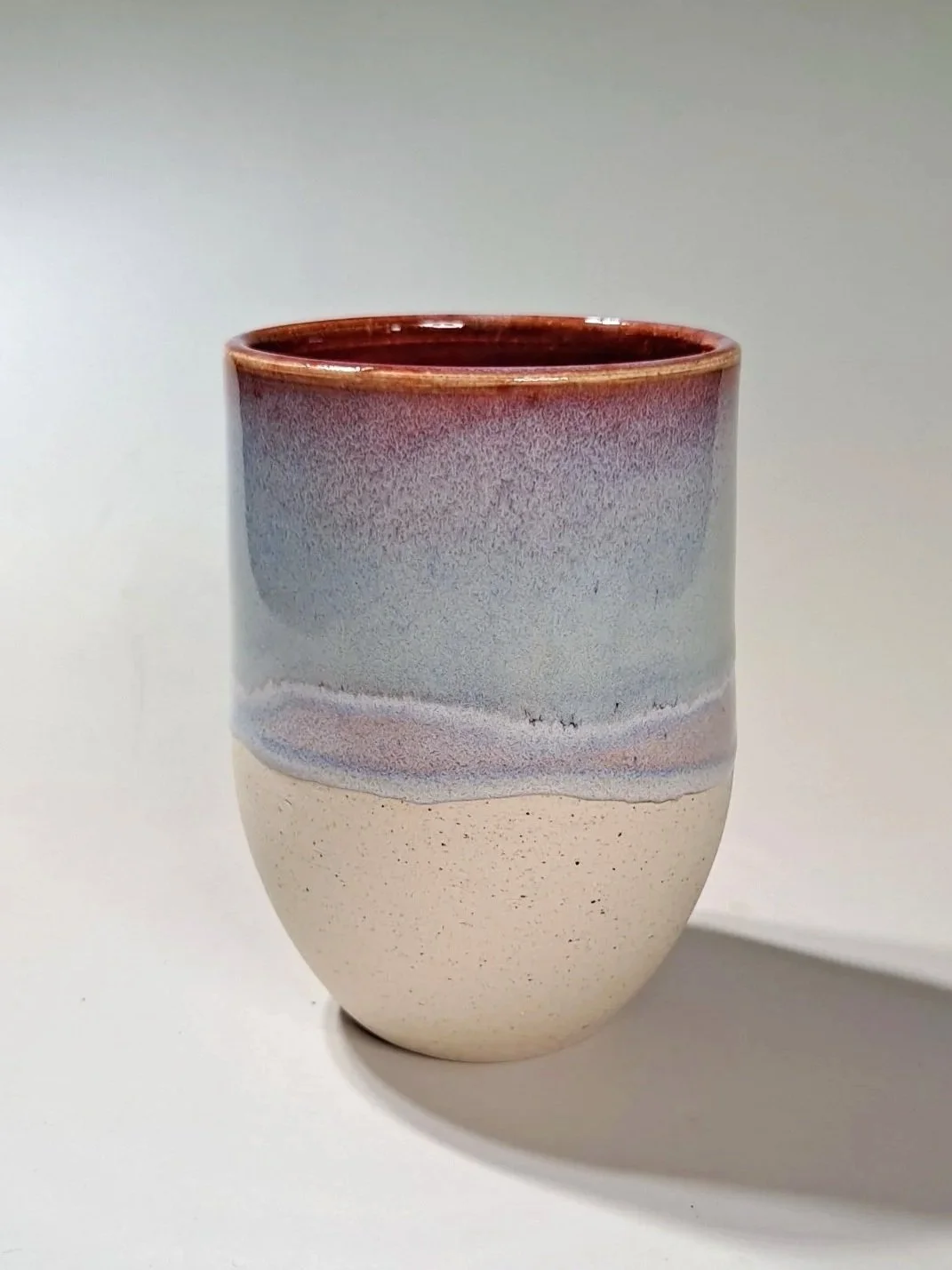 L1 x4 Amaco Chun Plum; L2 x4 Amaco Moon River