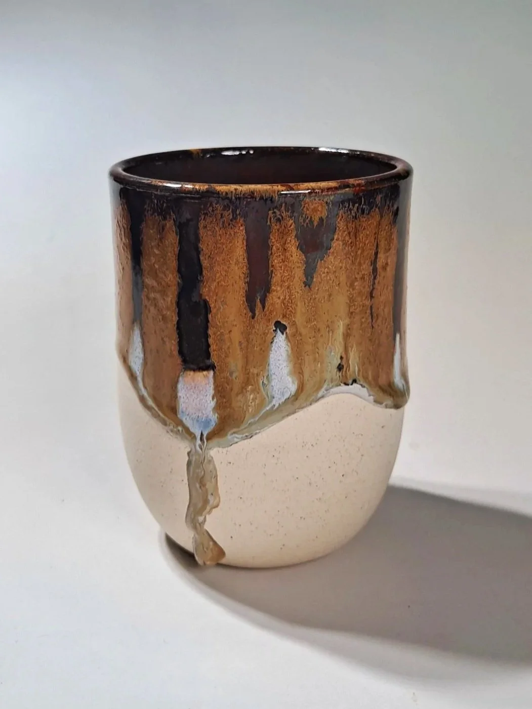 L1 x4 Amaco Moon River; L2 x4 Amaco Ancient Jasper