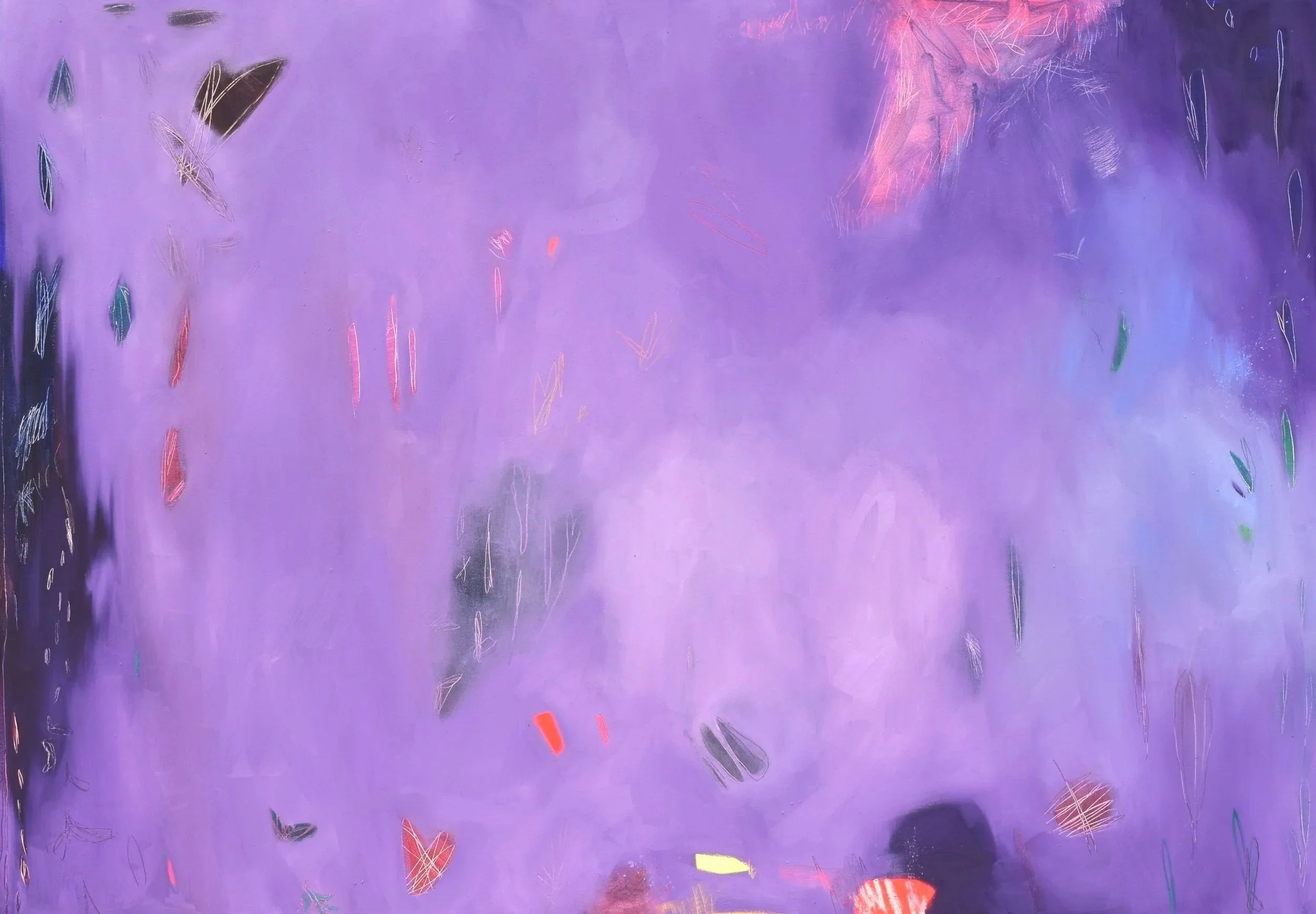Make it be (2025), acrylic and oil on canvas, 160 x 230 cm