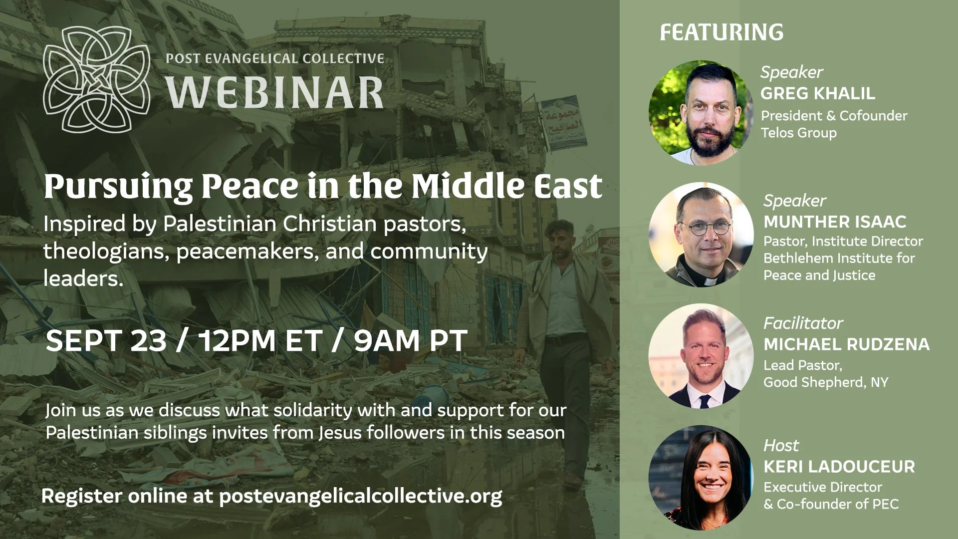 Webinar: Pursuing Peace in the Middle East