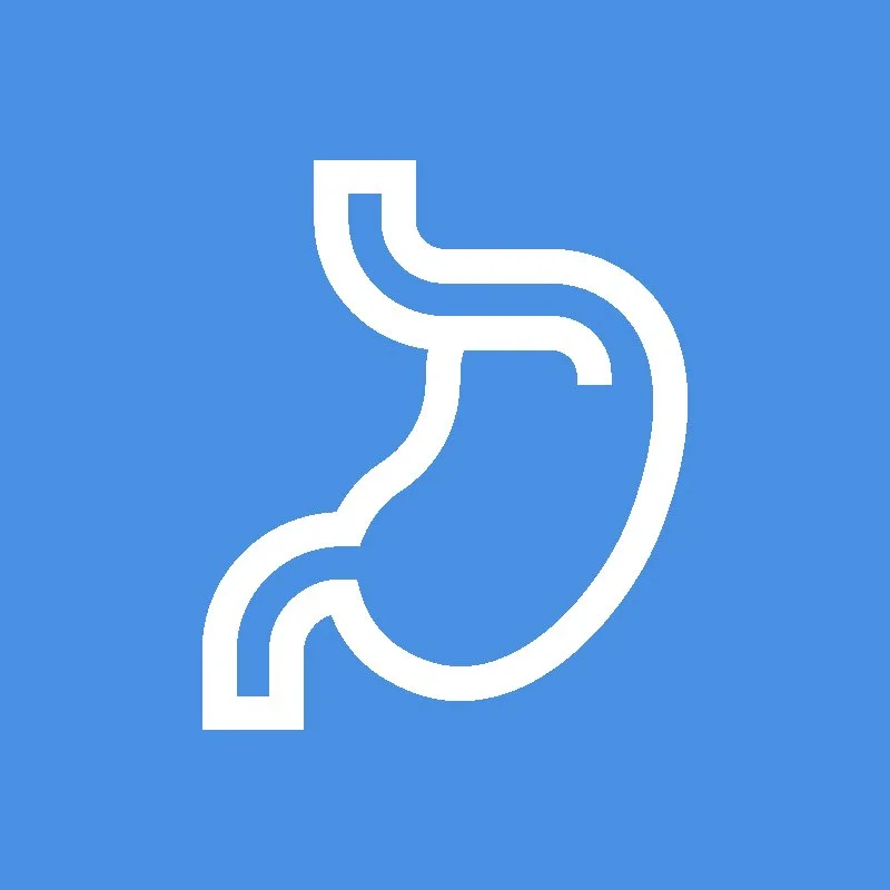 Stomach symbolizing the physical symptoms of anxiety disorders.