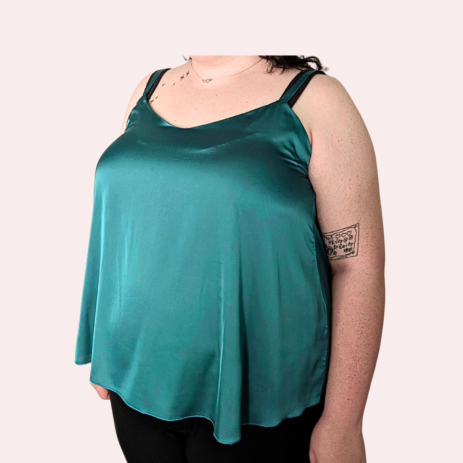 Teal camisole front pink background  2.jpg