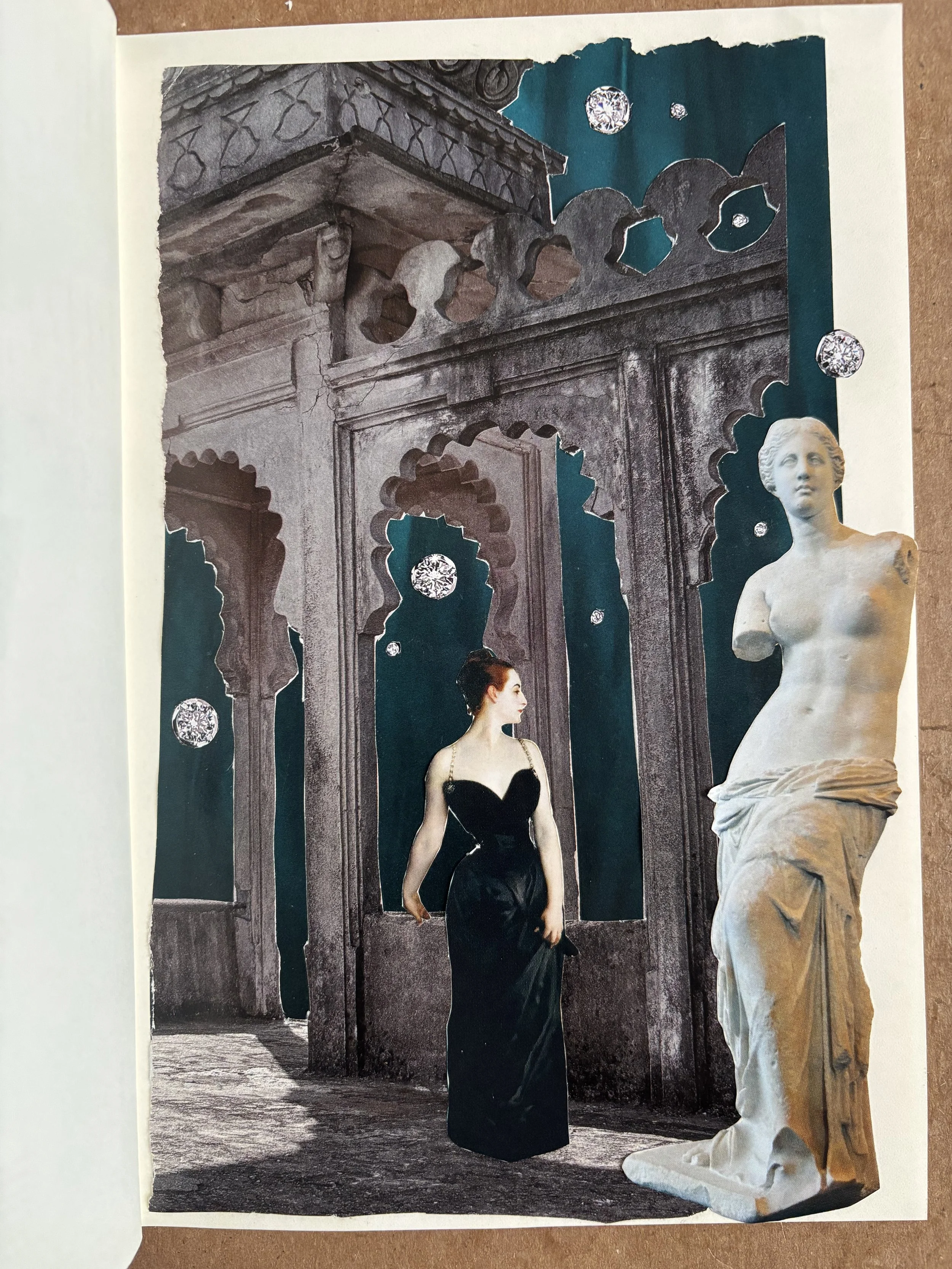 antiquity - collage on paper. 2026